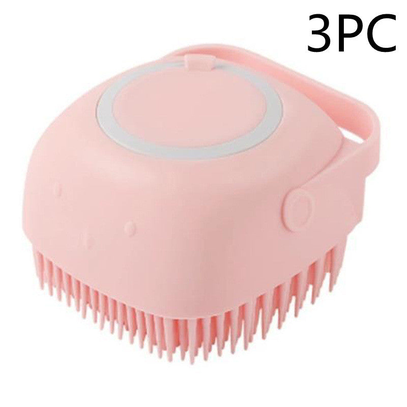 2-in-1 Silicone Pet Grooming Brush