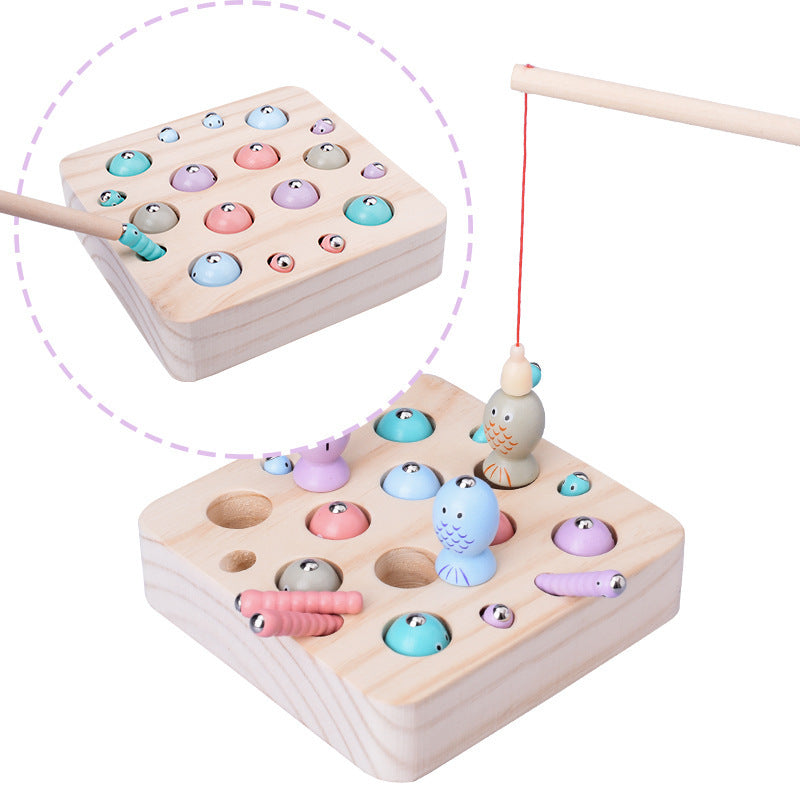 Wooden Magnetic Fishing Game - Catch & Match