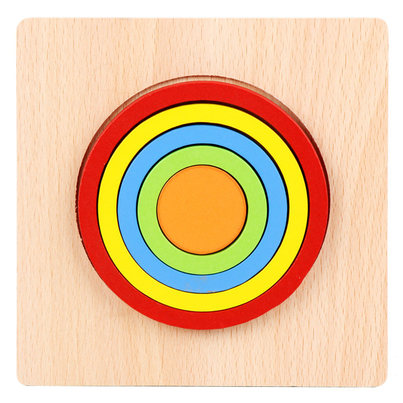 Colourful Wooden Shape Puzzles