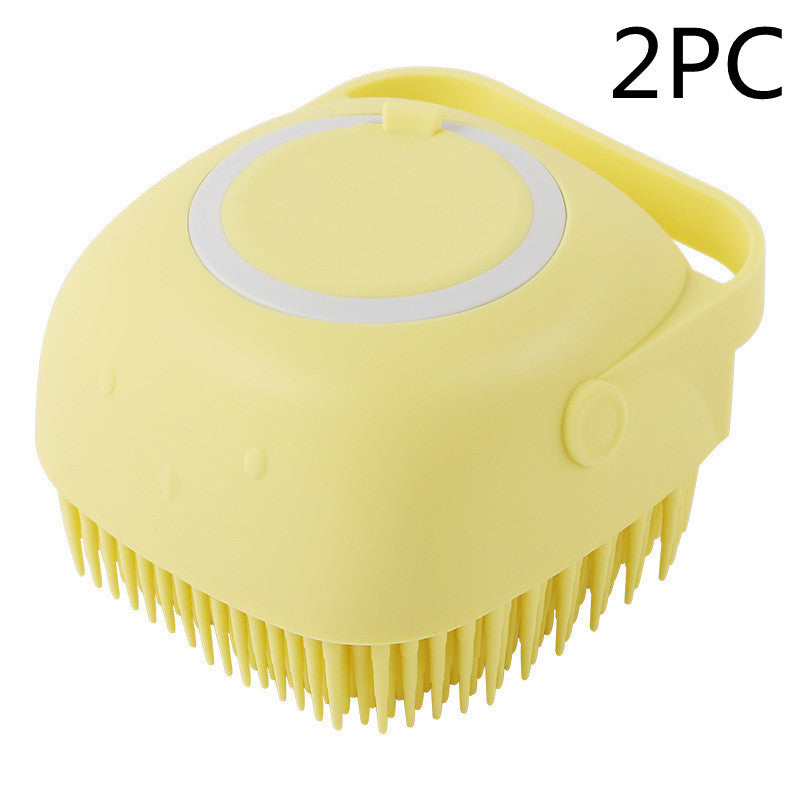 2-in-1 Silicone Pet Grooming Brush