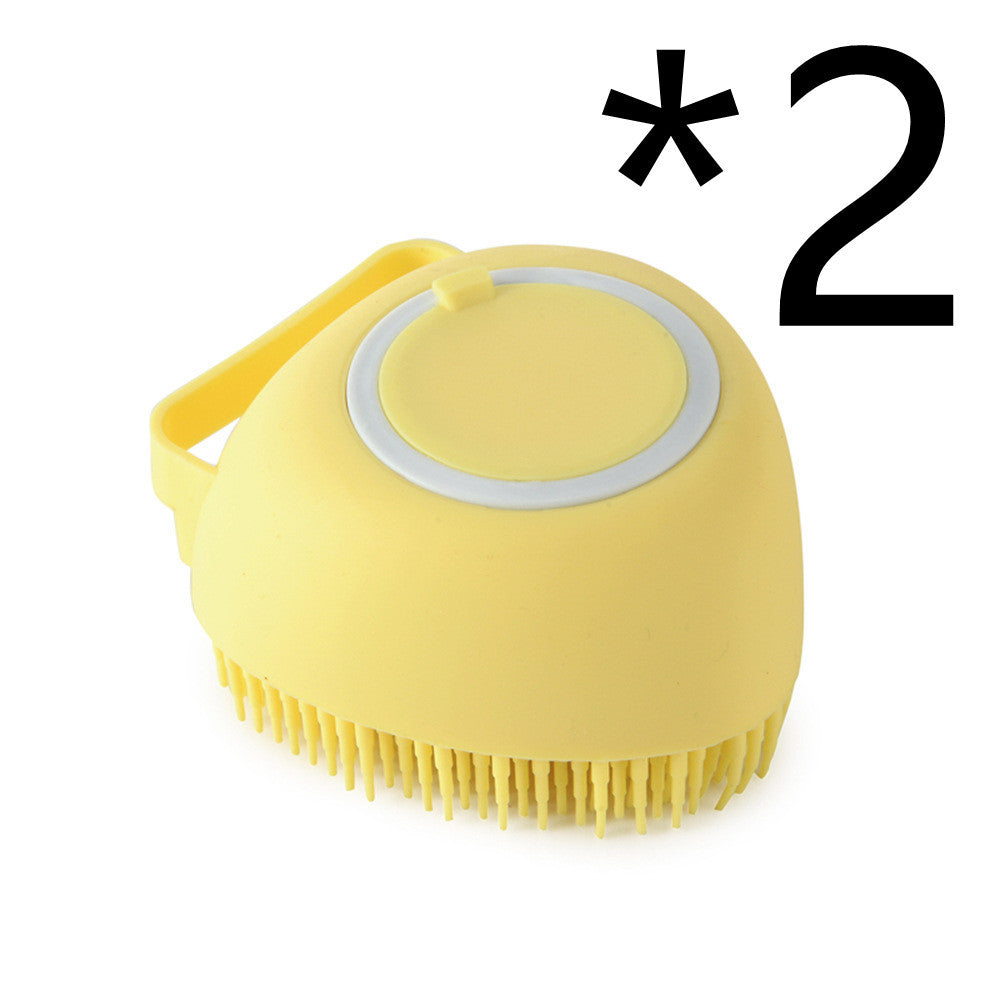 2-in-1 Silicone Pet Grooming Brush