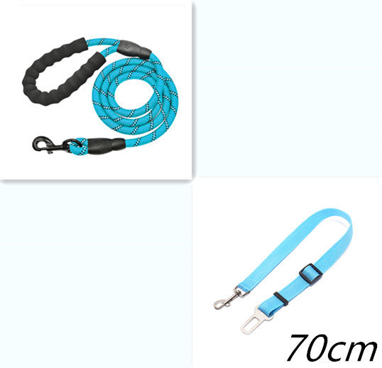Reflective Nylon Dog Leash – Durable Rope for Walking & Training