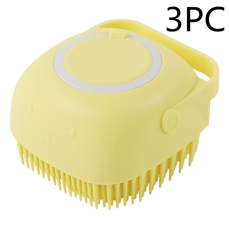 2-in-1 Silicone Pet Grooming Brush