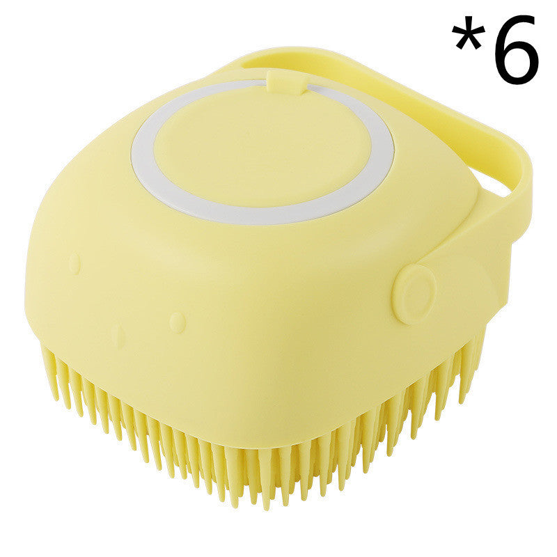 2-in-1 Silicone Pet Grooming Brush