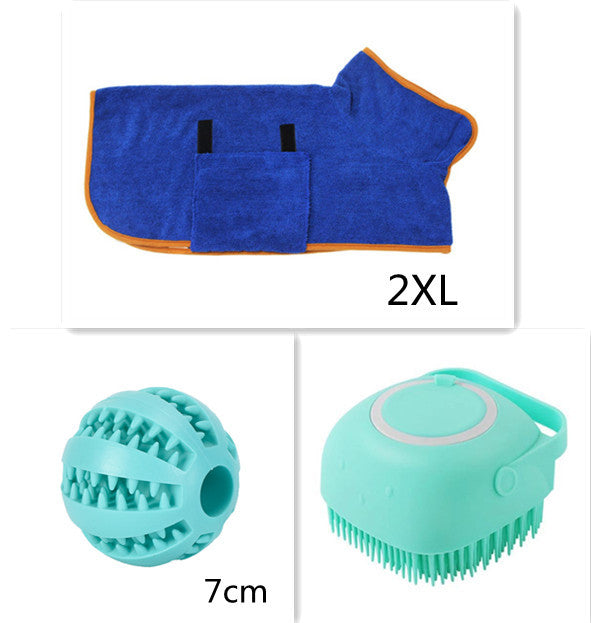 2-in-1 Silicone Pet Grooming Brush